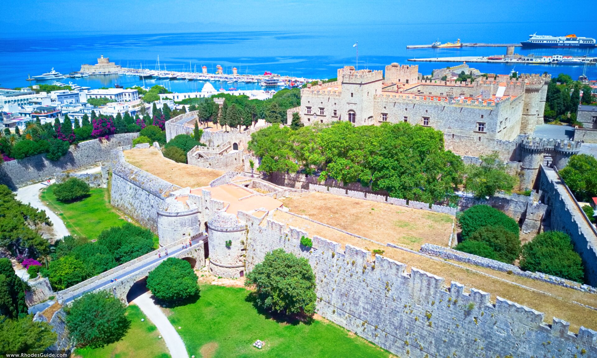Palace of Grand Masters in Rhodes Island, Old Town